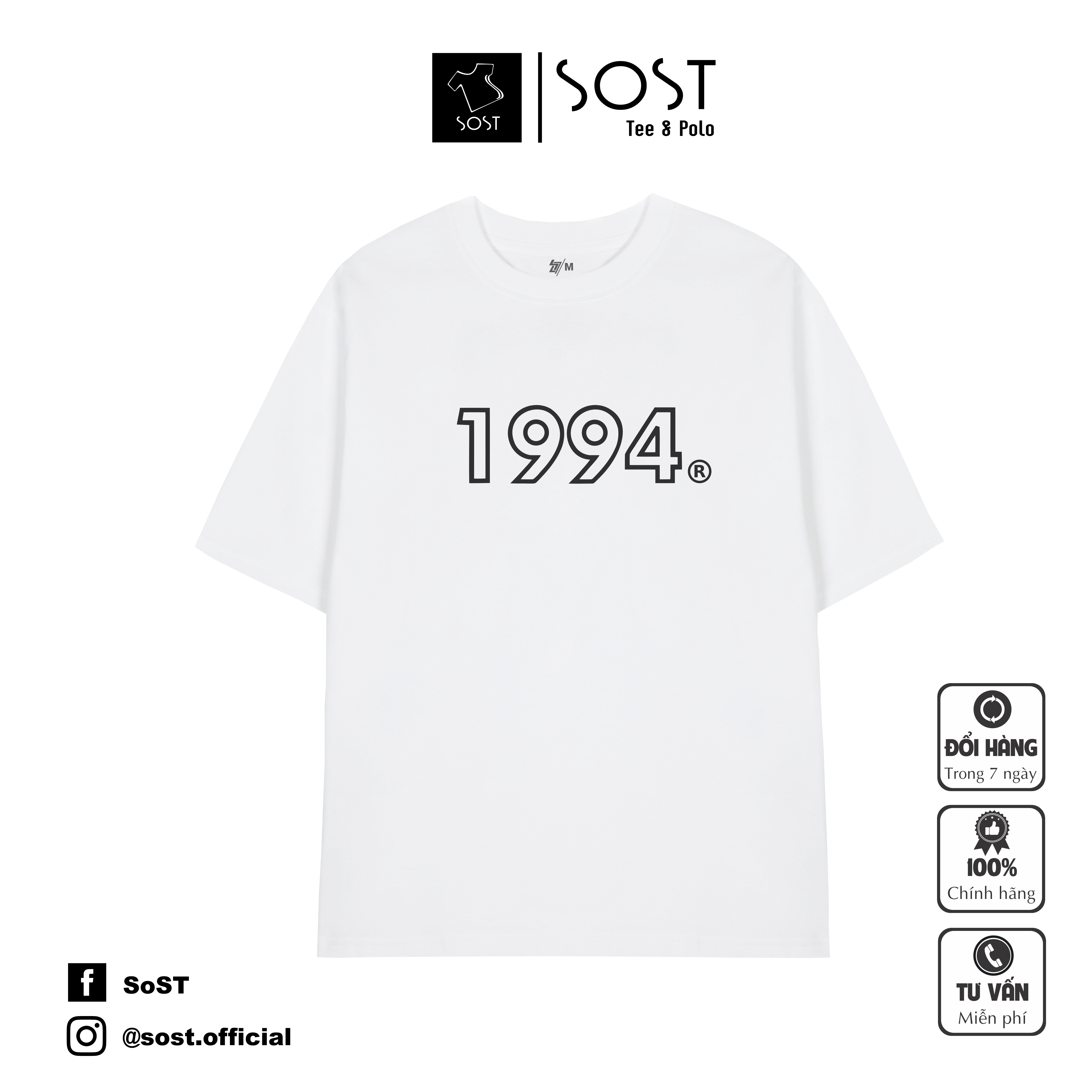 Áo Thun Unisex Nam Nữ SOST, Áo Phông Form Rộng Chất Cotton