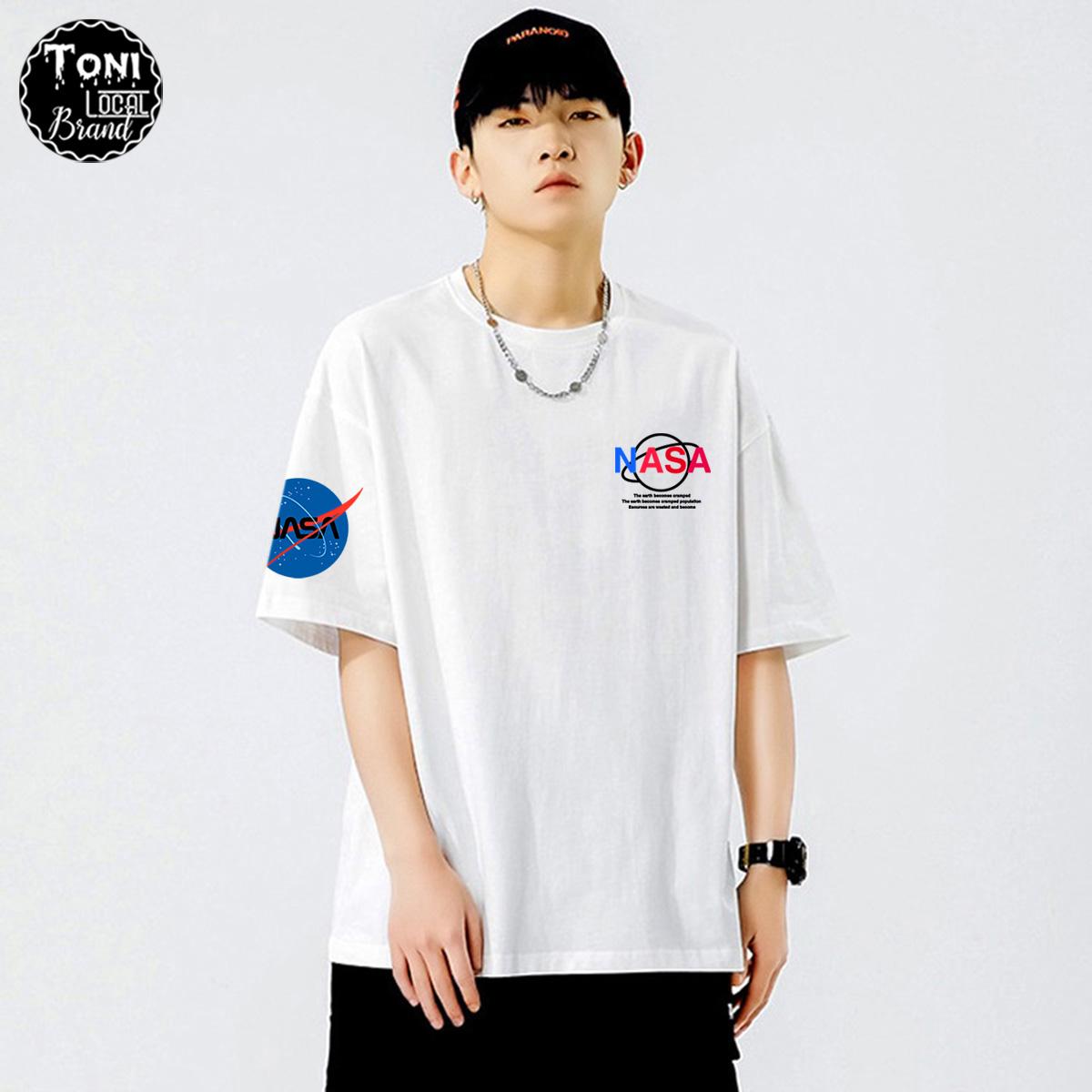 Áo Thun Tay Lỡ Local Brand NASA Cotton 100 form rộng nam nữ Unisex