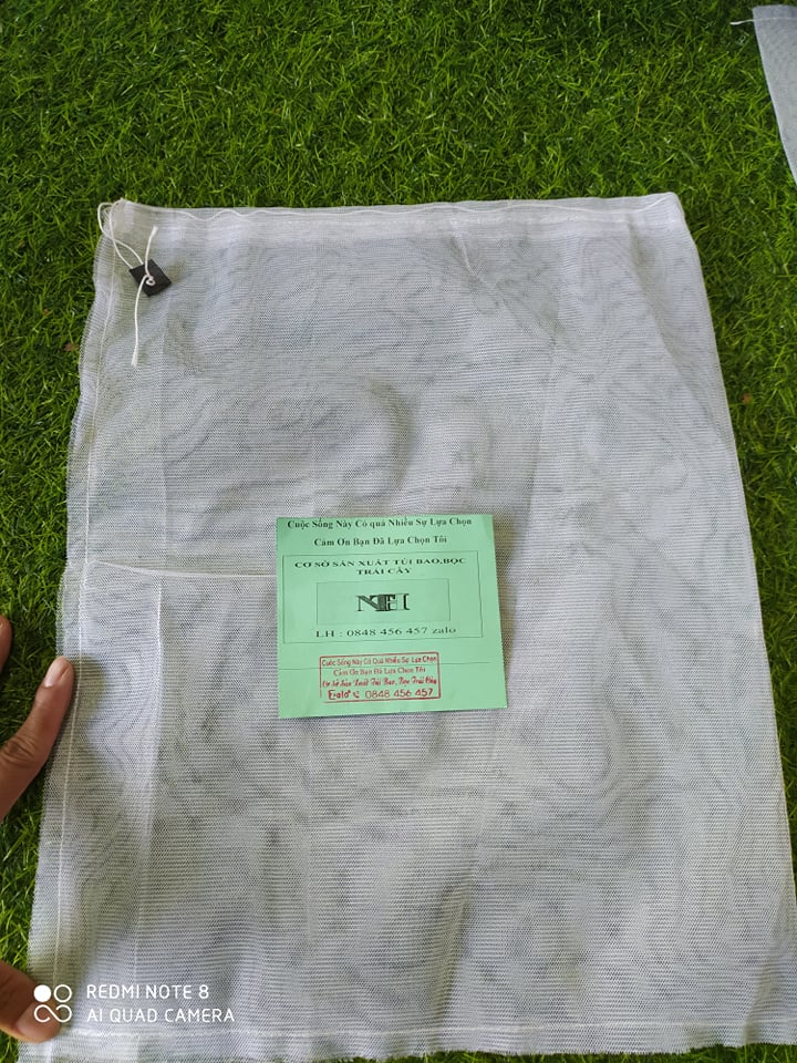 100 CÁI BAO,BỌC BƯỞI,NHÃN, MÃNG CẦU GAI LƯỚI DÀY 2 LỚP 35*40