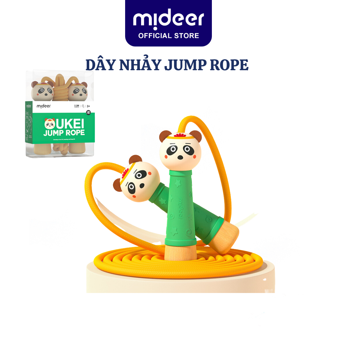 Dây nhảy Mideer cho bé Jump Rope, Đồ chơi thể dục vận động cho trẻ em 4,5,6,7,8 tuổi