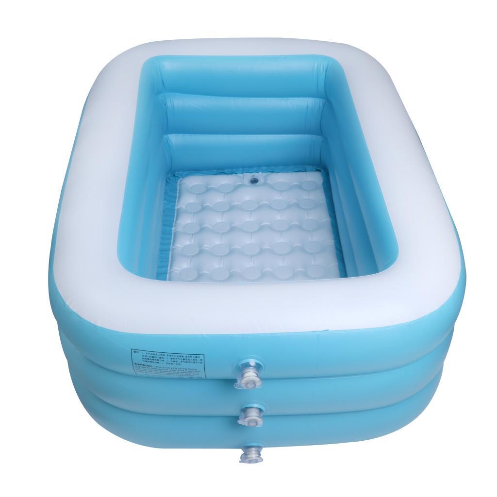 Inflatable Swimming Pool Outdoor Family Inflatable Pool with Swimming Ring Boat