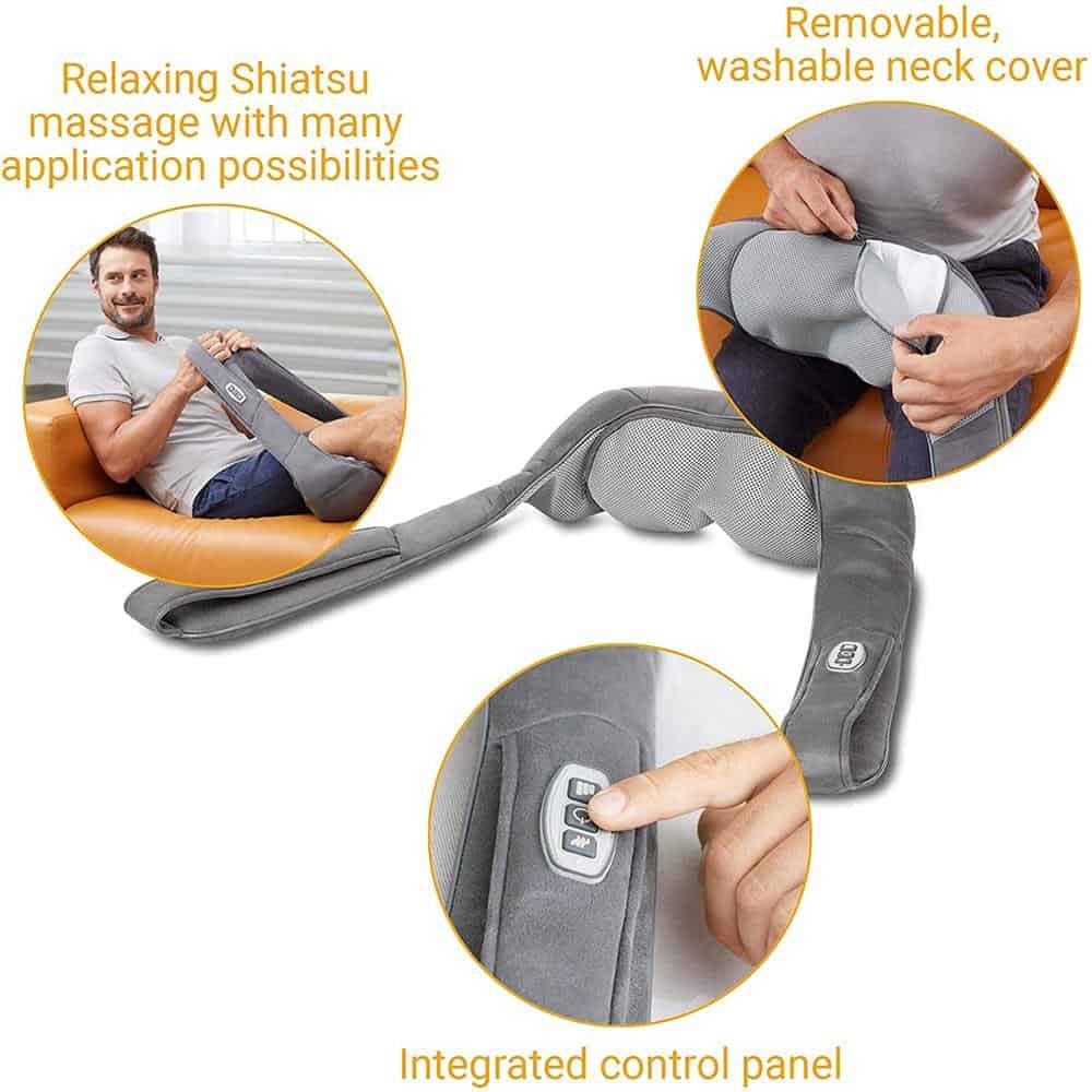 Đai Massage Cổ Medisana NM885 Shiatsu, Máy Massage Cổ, GIúp Giảm Đau Mỏi, Lưu Thông Khí Huyết, Nhập Đức, BH 12 Tháng