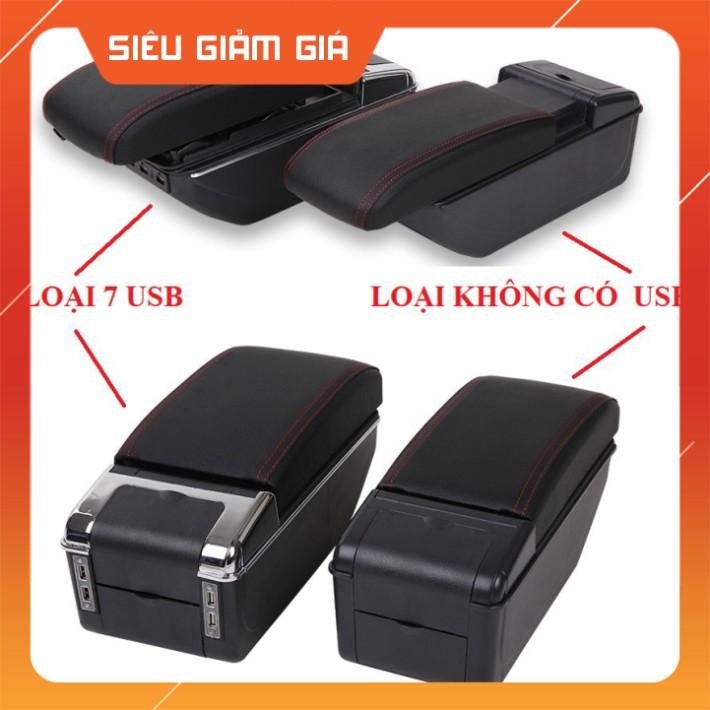 Hộp tỳ tay xe TOYOTA RUSH / AVANZA cao cấp tích hợp 7 cổng sạc USB - NHIỀU MÀU - Bảo hành 12 tháng Hàng Cao Cấp