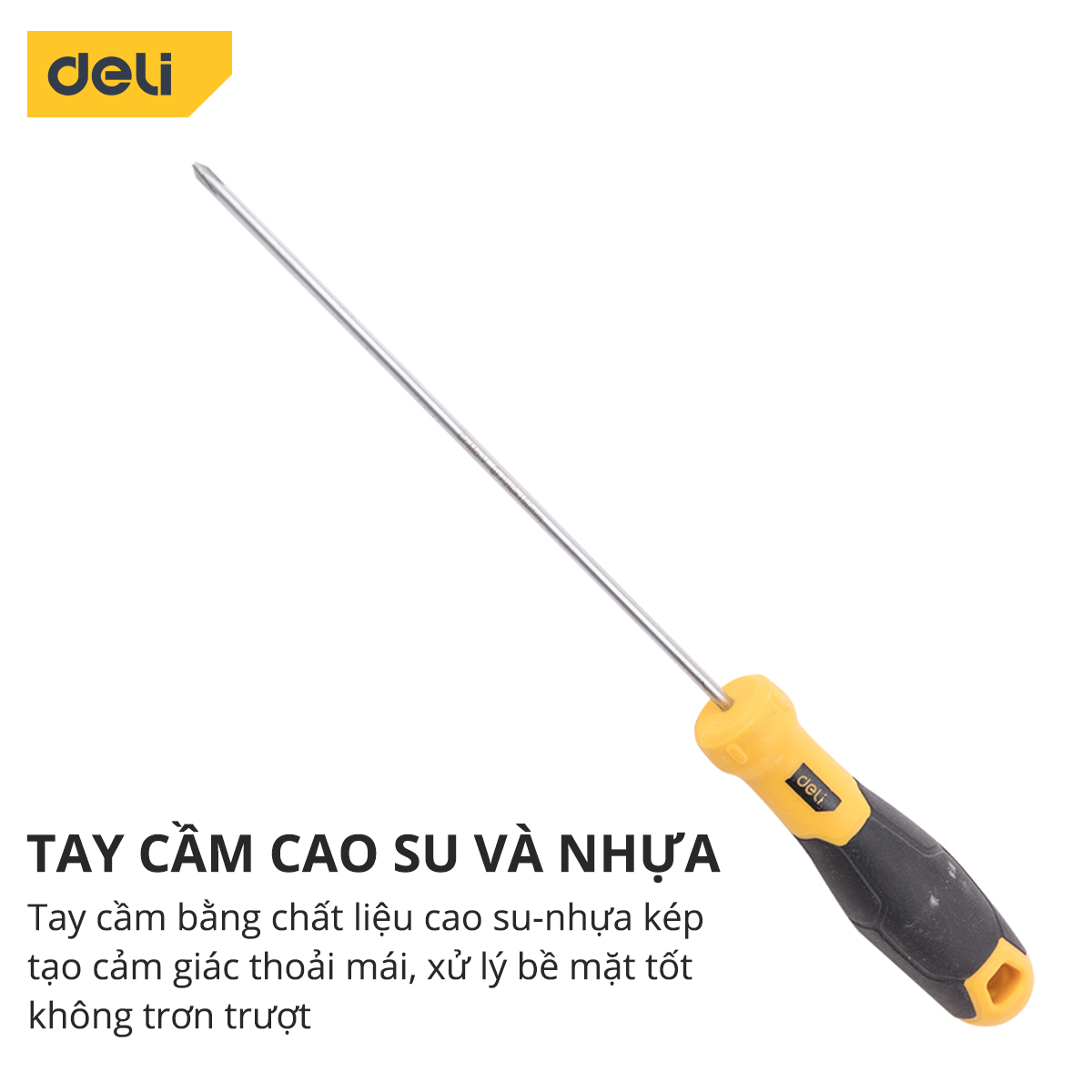 Tua Vít Deli Cao Cấp Đầu Philips - Đầu Vít Từ Tính Dễ Dàng Sử Dụng - Kích Thước 15cm - EDL633150