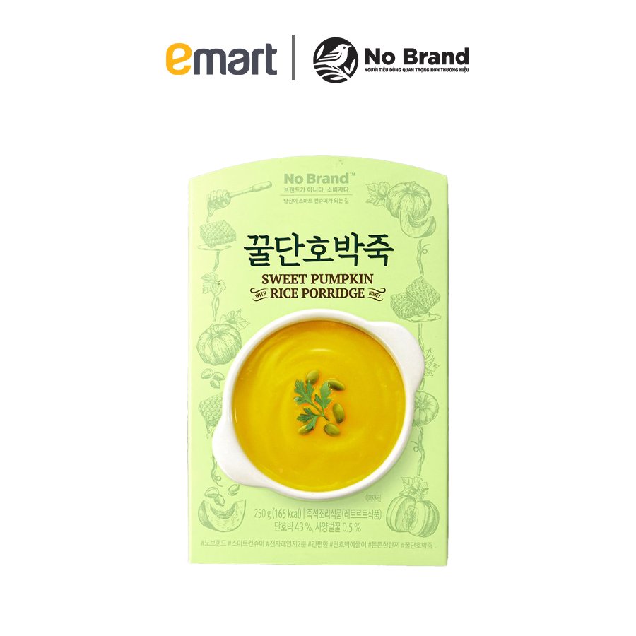 Cháo Ăn Liền Bí Đỏ No Brand 250g