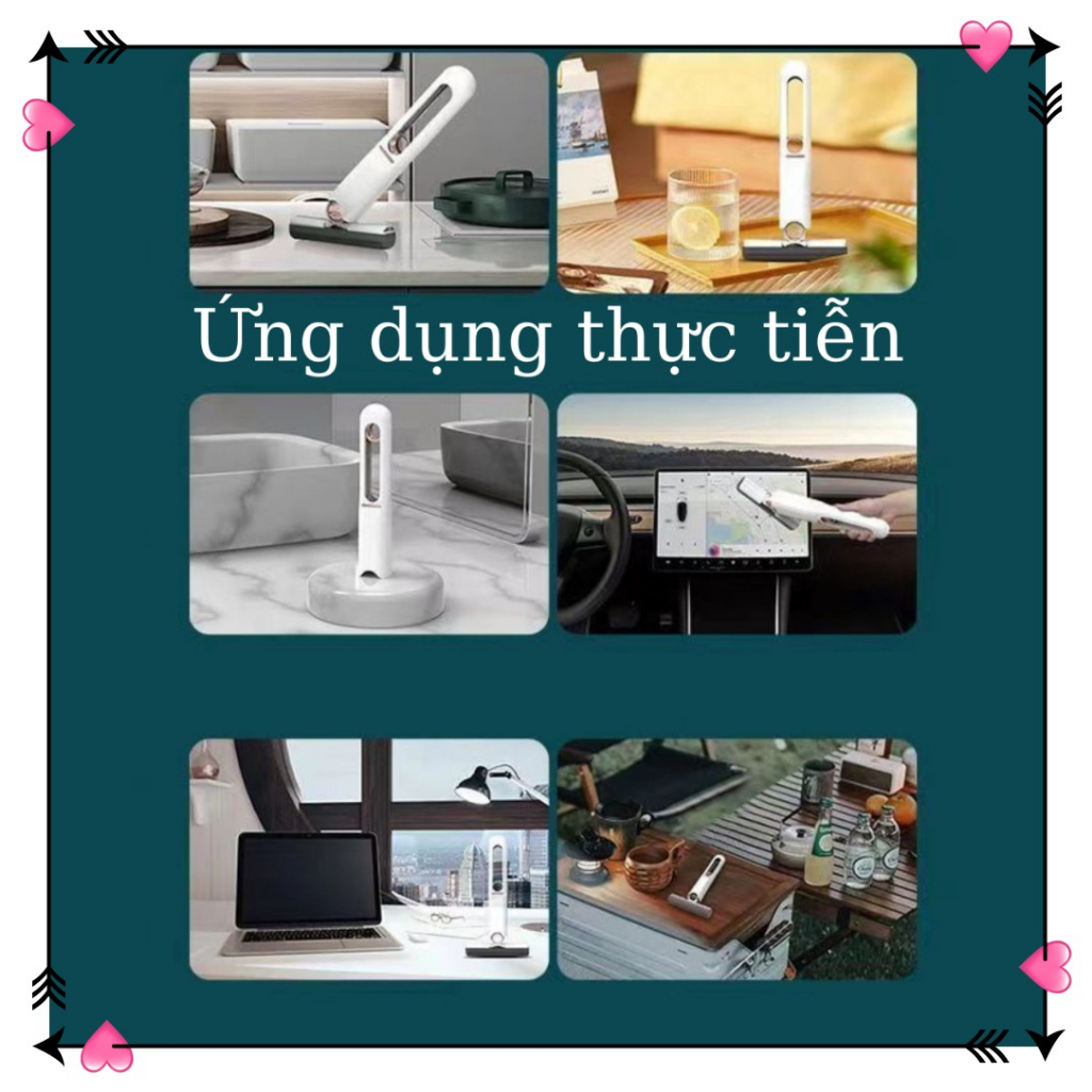 Cây lau nhà thông minh mini, chổi lau kính tự vắt đa chức năng.