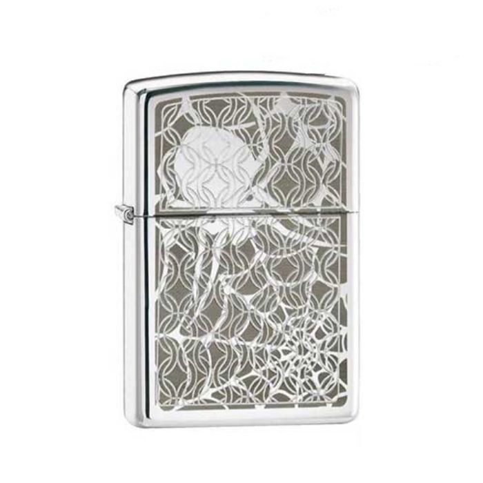 Bật Lửa Zippo Hidden Spider High Polish Chrome Chính Hãng Usa