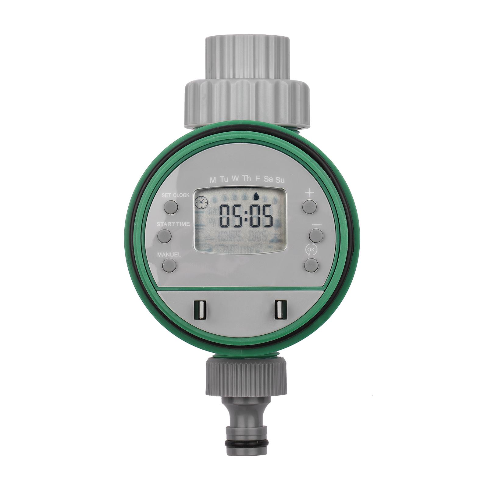 Digital Automatic Watering Timer Programmed Garden Irrigation Timer Battery Operated Intelligent Water Irrigation Controller for Lawn Farmland Courtyard Greenhouse