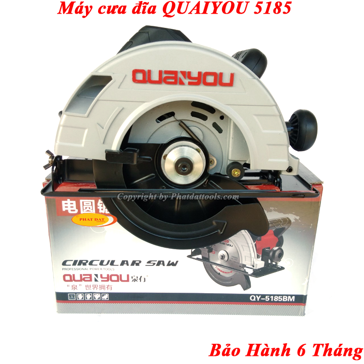 Máy cưa gỗ cầm tay QUAYOU QY-5185NM - Tặng kèm lưỡi D185 60 răng