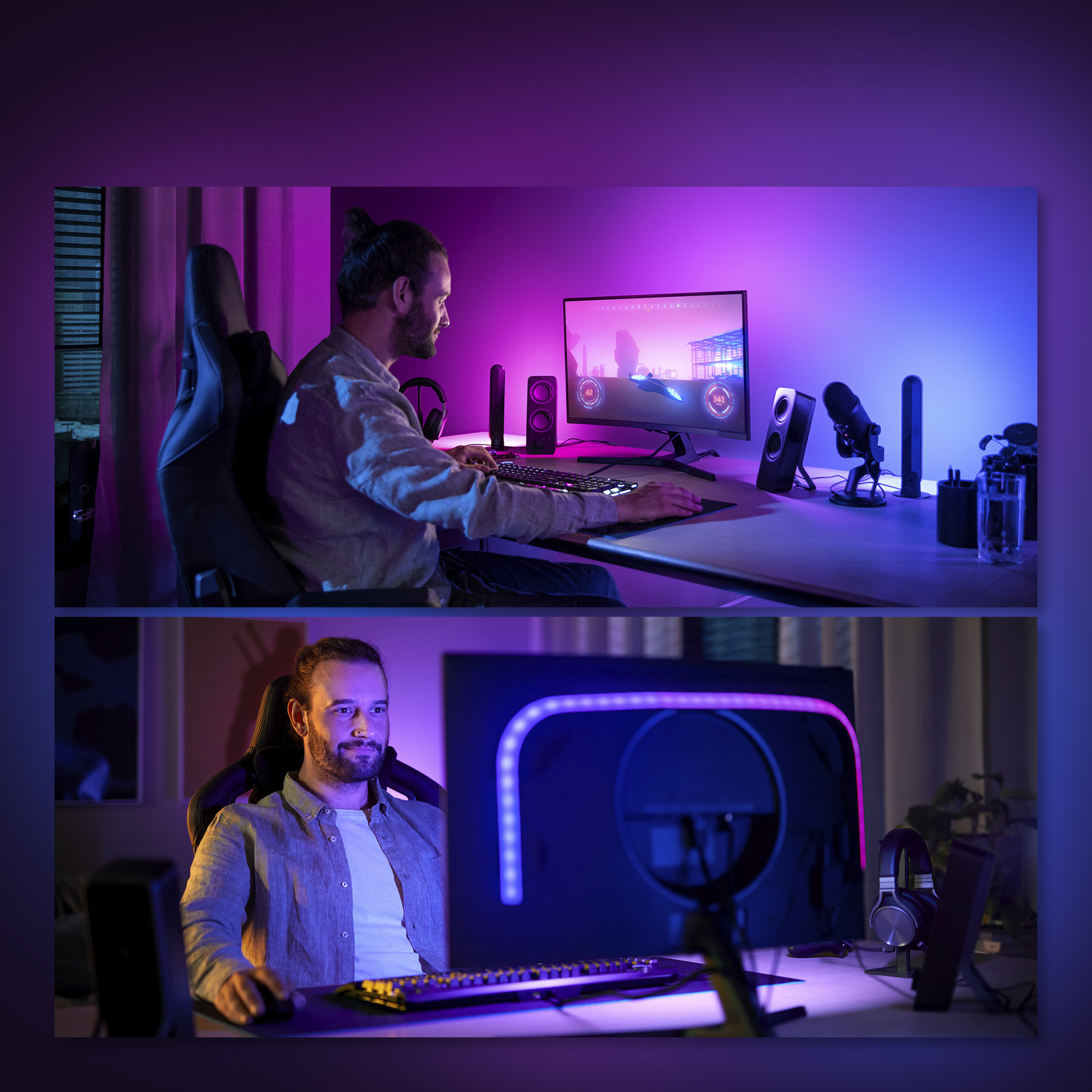 Đèn Philips Hue Play Gradient Lightstrip cho máy tính