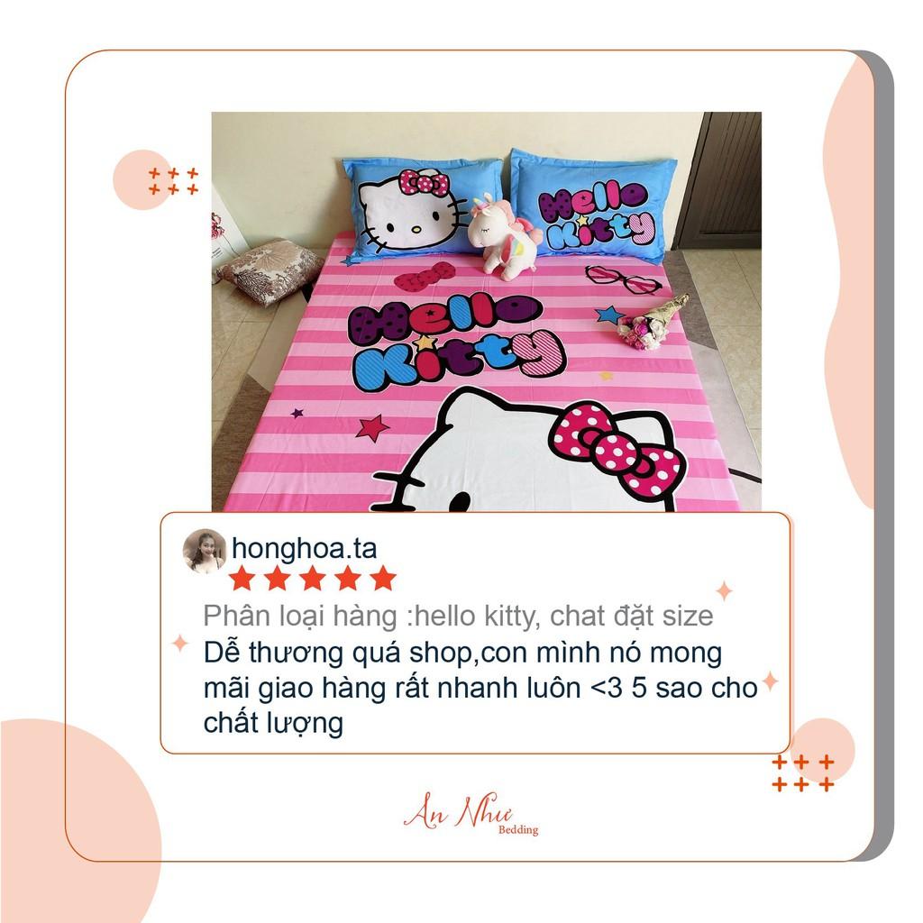 Bộ vỏ chăn ga gối Cotton tina An Như Bedding