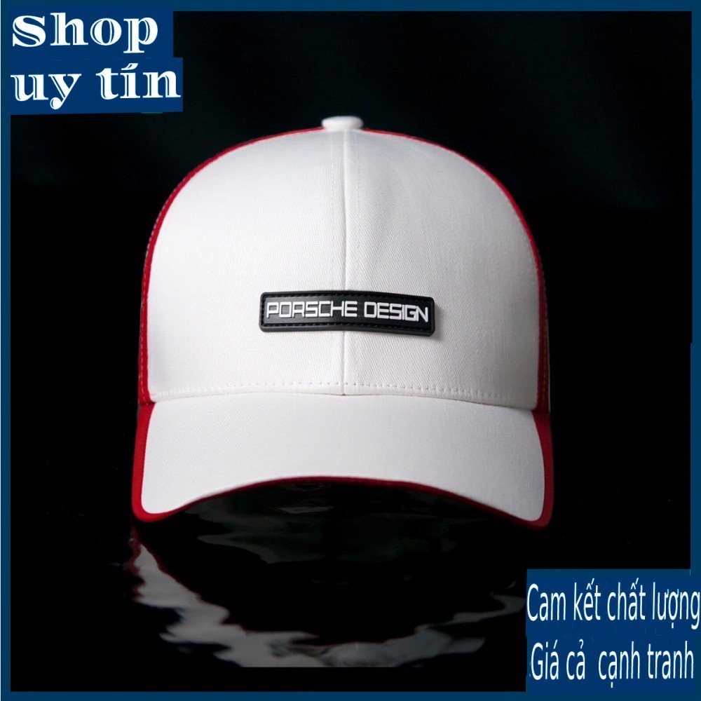 [ Miễn ship / giảm giá ] MŨ NÓN LƯỠI TRAI NAM NỮ NGỰA VÀNG PHỐI LƯỚI CAO CẤP - màu đen