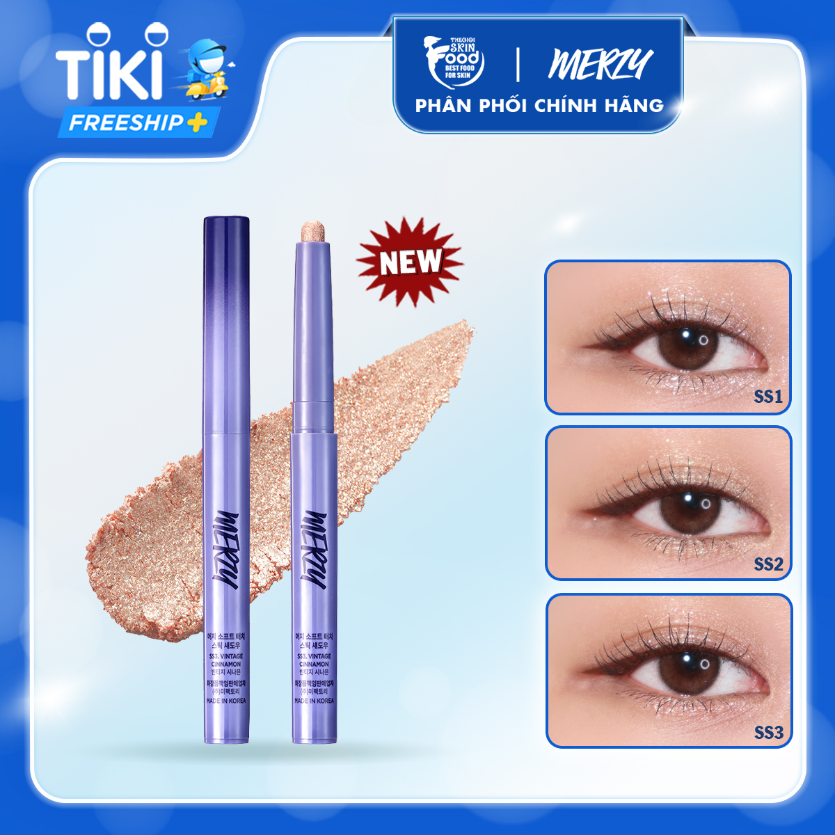 Nhũ Mắt Dạng Gel Hàn Quốc Merzy Soft Touch Stick Shadow