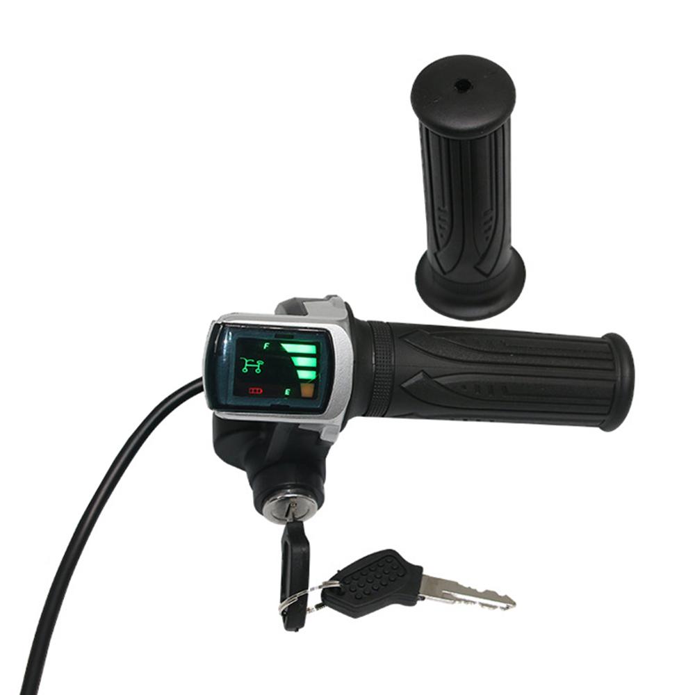 Tay Cầm Ga Xe Đạp Với Đèn Báo Nguồn Điện Với Màn Hình Hiển Thị Pin Lcd 24V / 36V / 48V