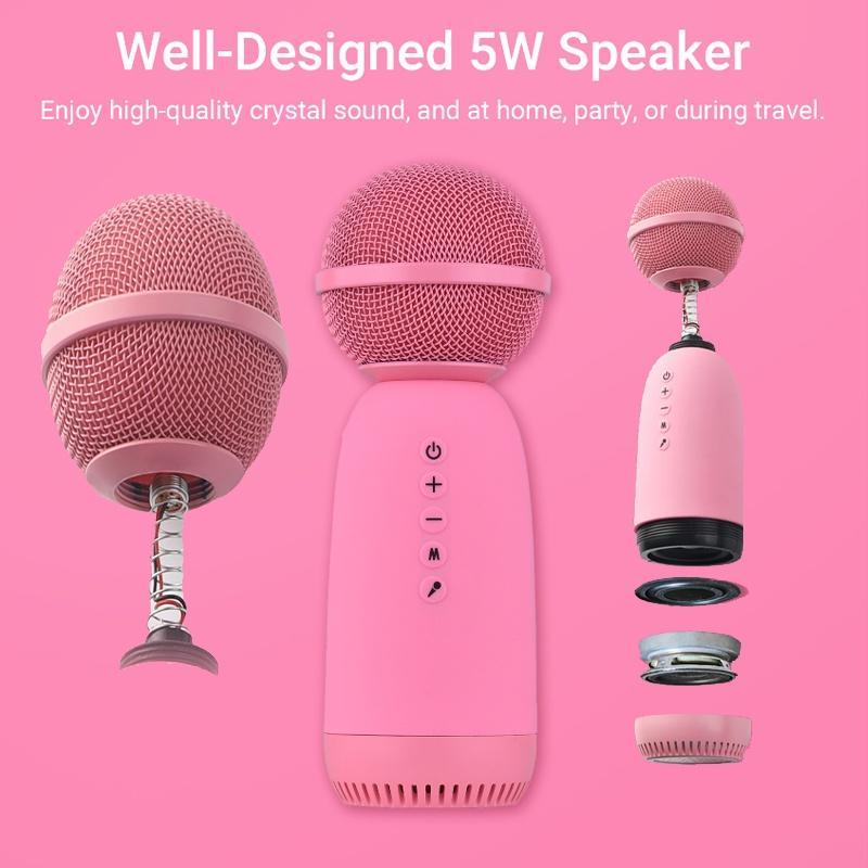 Micro không dây cầm tay kết nối Bluetooth tương thích với điện thoại và máy tính bảng