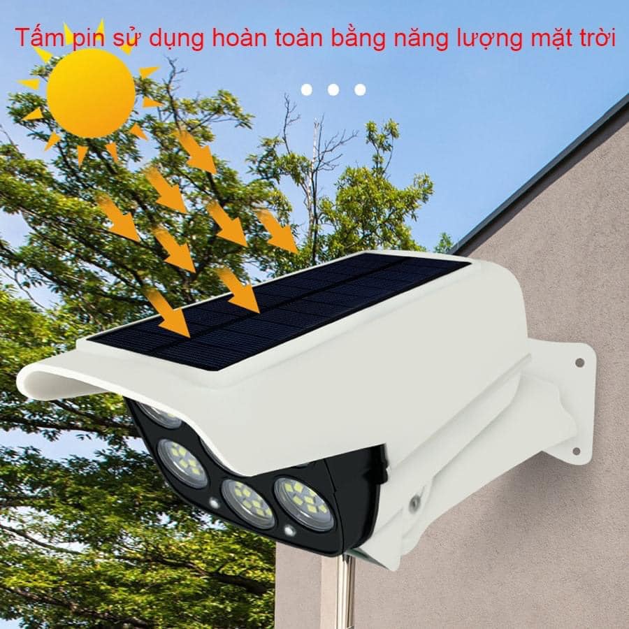 Đèn năng lượng mặt trời kiểu dáng mô hình camera - tự động thông minh