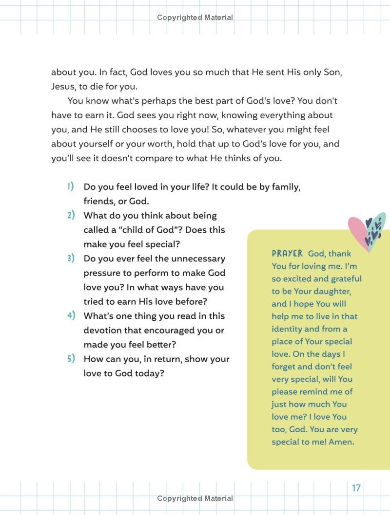 Sách ngoại văn: Preteen Devotional For Girls - 52 Weeks Of Encouraging Devotions And Scripture For Tweens