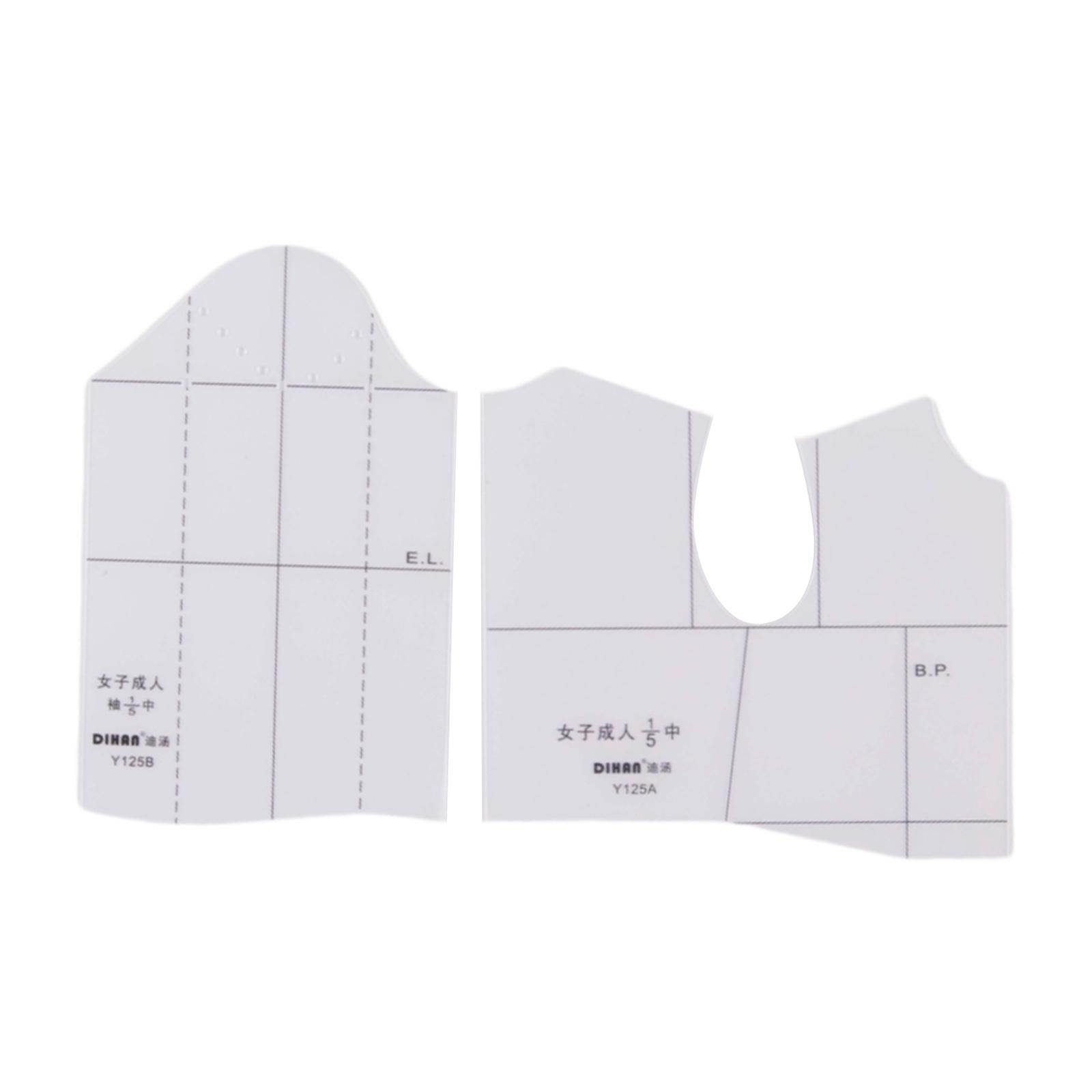 Cloth Design Ruler Sewing Tool, Fashion Ruler for Design Women Fashion Garment Cloth Pattern Making, Dressmaking Pattern Design DIY Clothing
