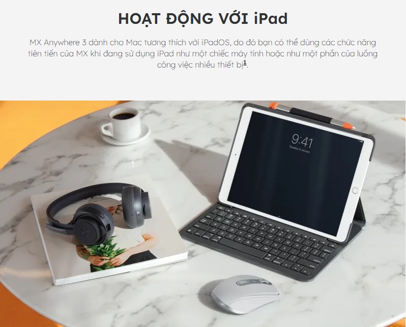 Chuột Logitech không dây MX Anywhere 3 for Mac - HÀNG CHÍNH HÃNG