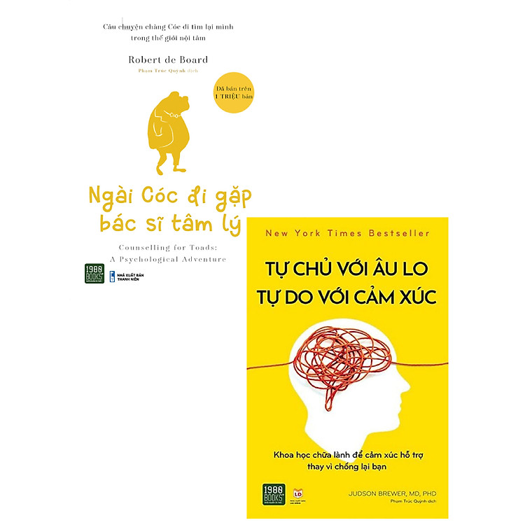 Combo 2 Cuốn: Ngài Cóc Đi Gặp Bác Sĩ Tâm Lý + Tự Chủ Với Âu Lo, Tự Do Với Cảm Xúc