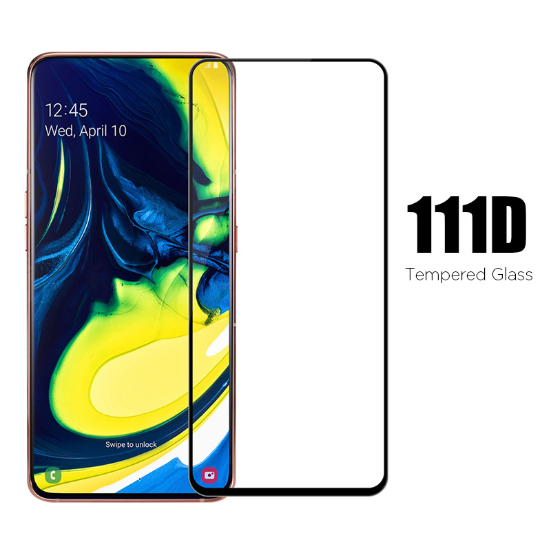 Hình ảnh Miếng dán kính cường lực full màn hình 111D cho Samsung Galaxy A80 / A90 hiệu HOTCASE (siêu mỏng chỉ 0.3mm, độ trong tuyệt đối, bo cong bảo vệ viền, độ cứng 9H) - Hàng nhập khẩu