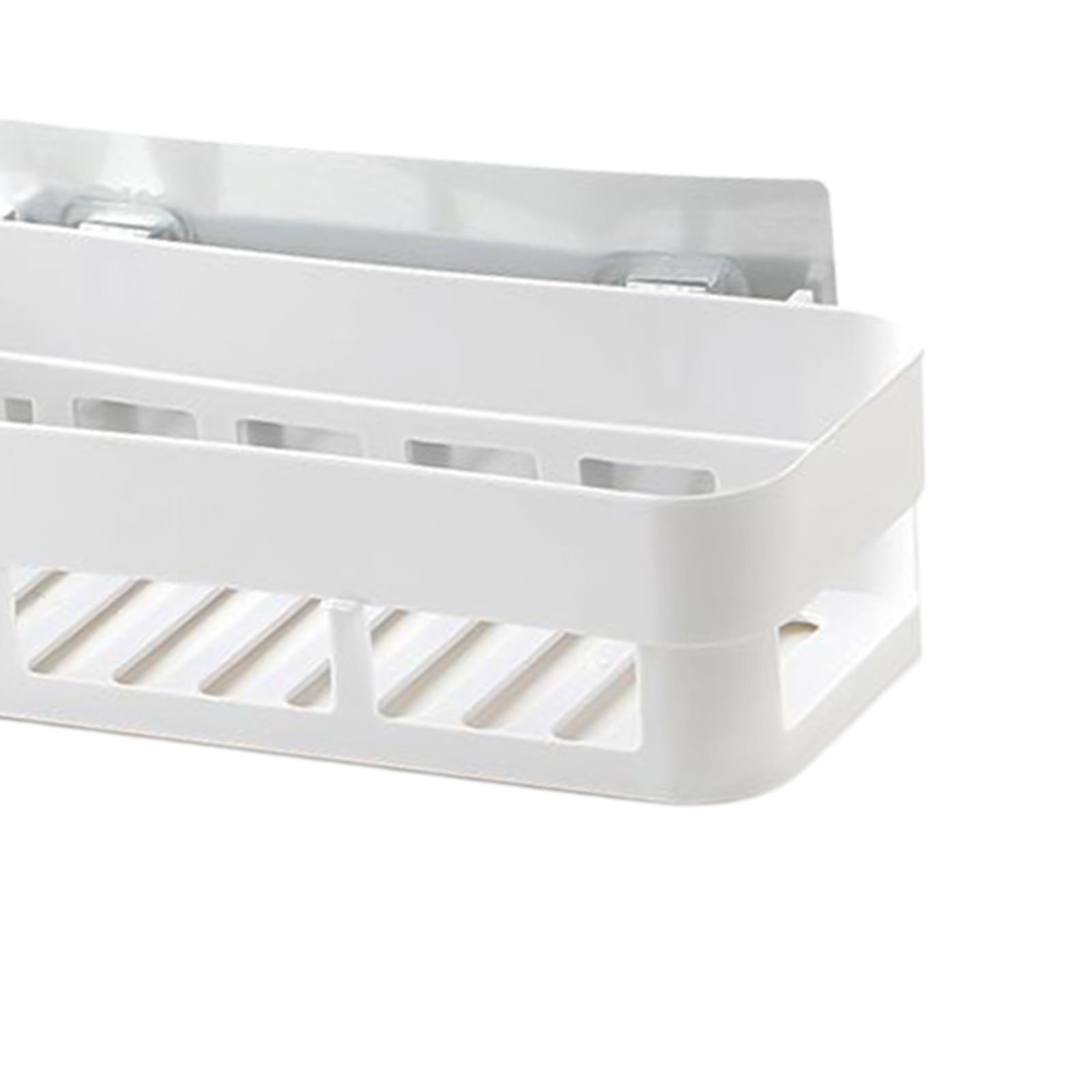 Shower Caddy Shampoo Lotion Hand Gel Holder Wall Storage Rack Shelf White