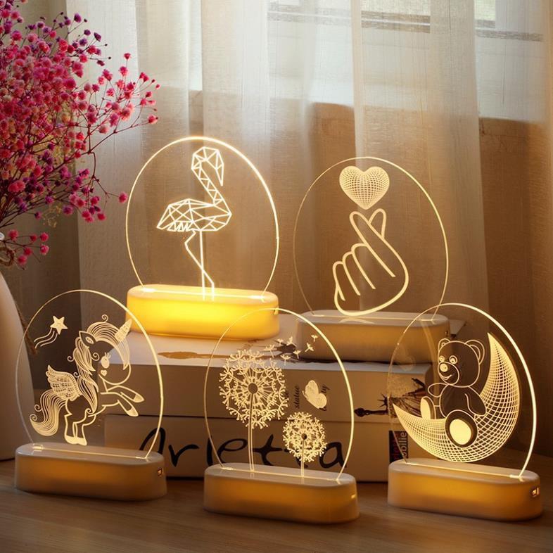 [GRMN-L31] Đèn led trang trí nhà cửa [SIÊU ĐẸP] đèn trang trí để bàn, để đầu giường phong cách siêu đẹp
