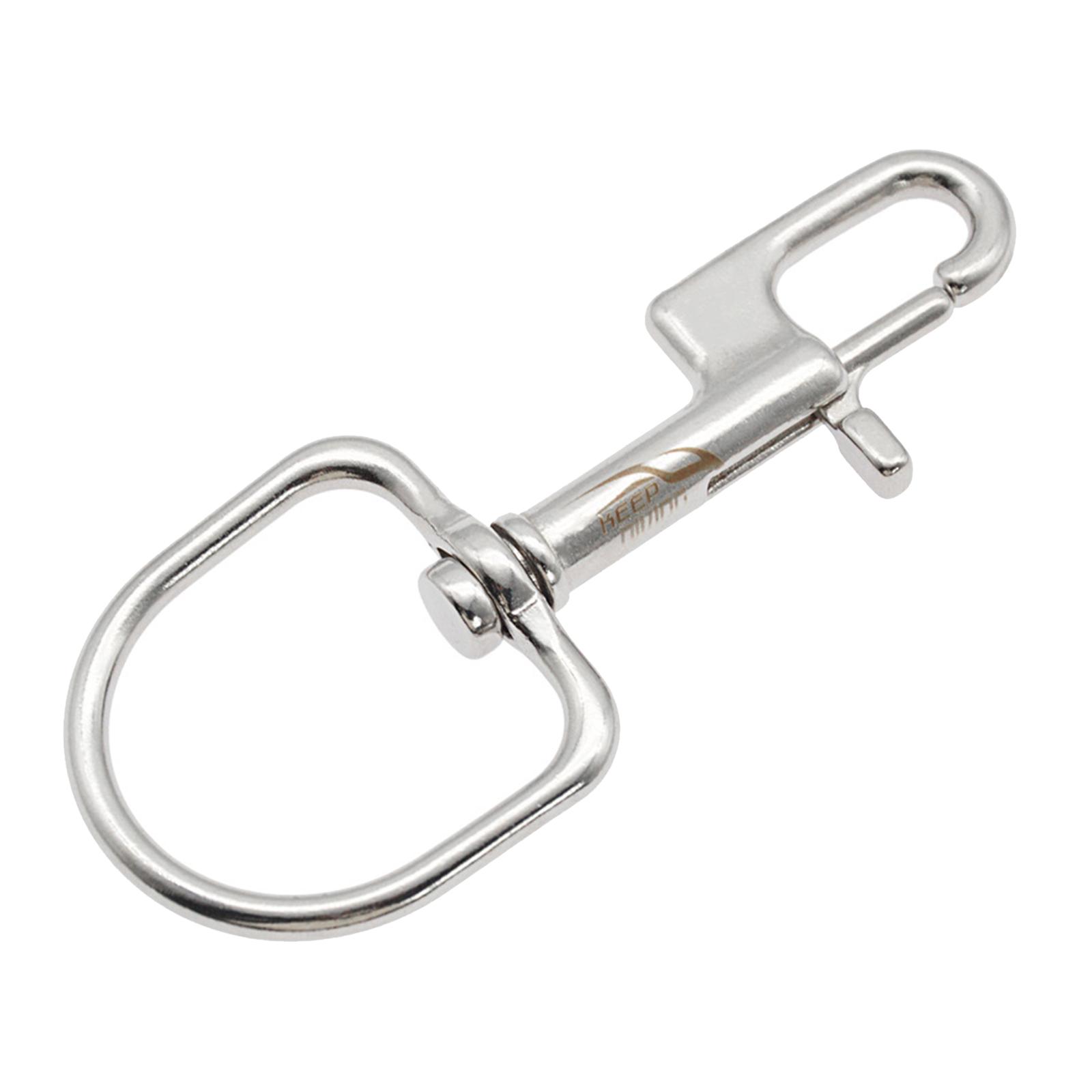 2xStainless Steel Swivel Bolt Snap Hook Clip Scuba Diving 110mm Single Ended