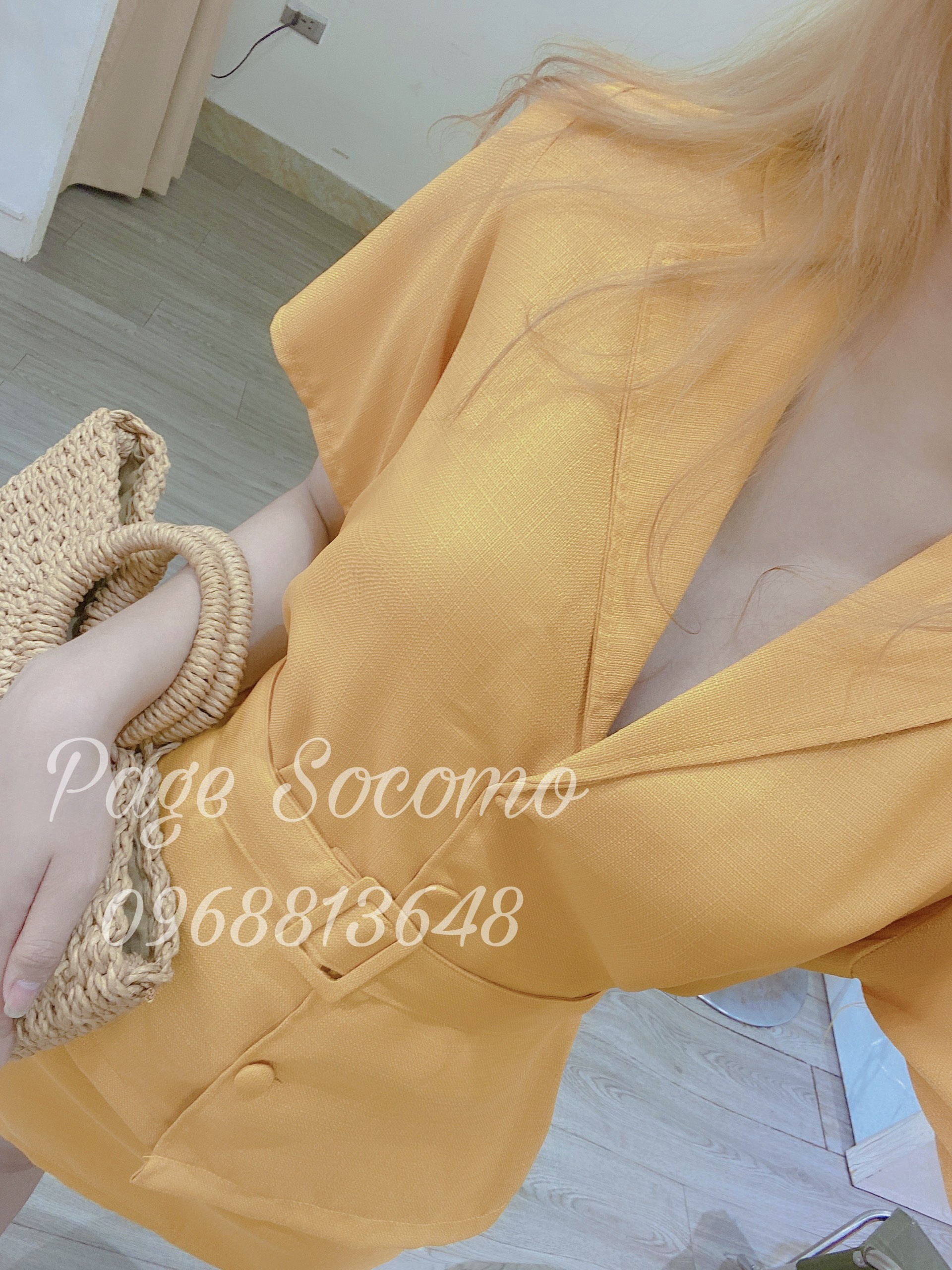 Set Áo Vest Cộc Tay Kèm Chân Váy Chuẩn Form Socomo B222022