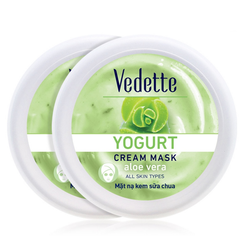 Mặt Nạ Kem Sữa Chua Dưỡng Ẩm Sâu Vedette Nha Đam - Hũ 120ml