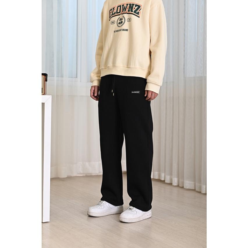 Quần nỉ bông lót lông ống rộng Basic Sweat Pants local brand unisex nam nữ