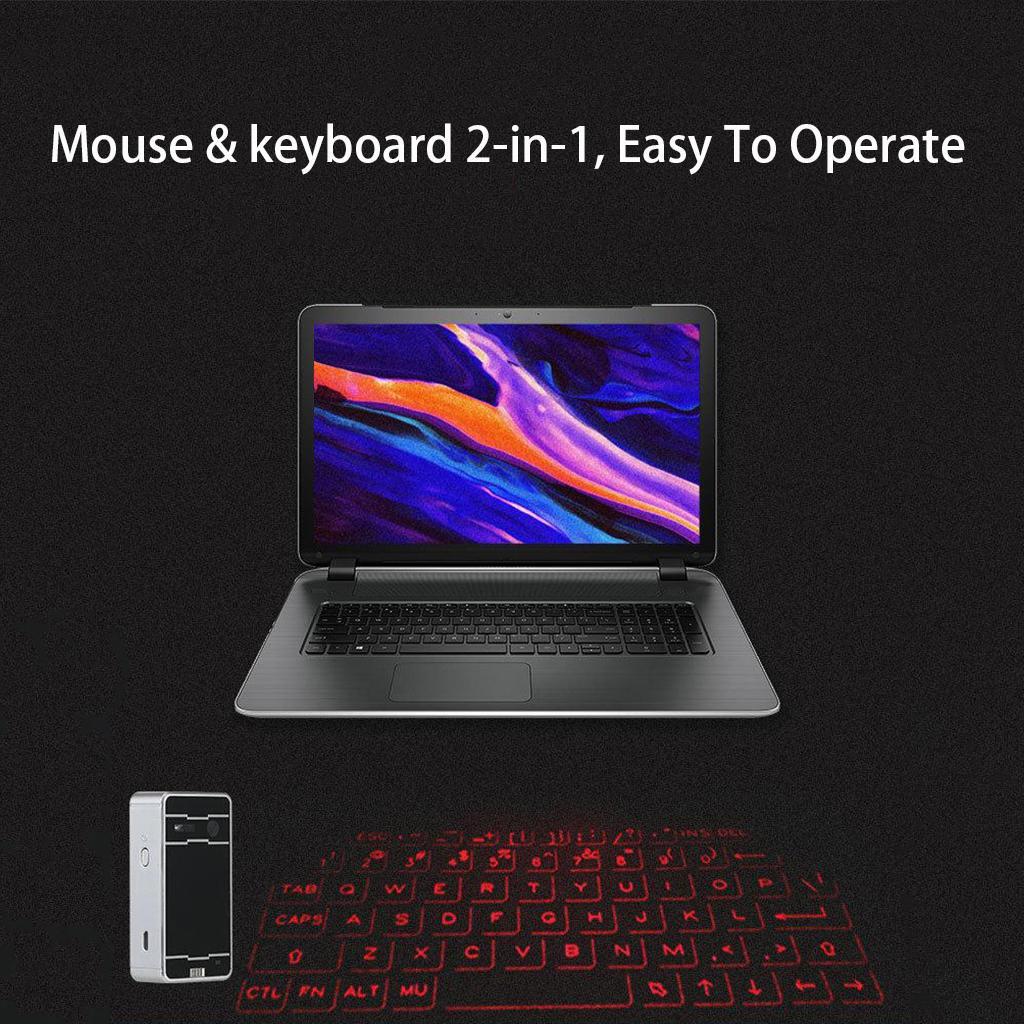 Bluetooth Wireless Laser Keyboard Portable Keypad