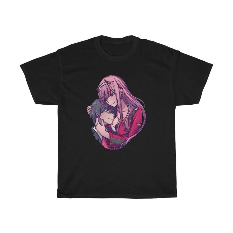 Áo thun hình Darling in the Franxx Zero Two and Hiro cực chất giá rẻ mẫu HOT bán chạy