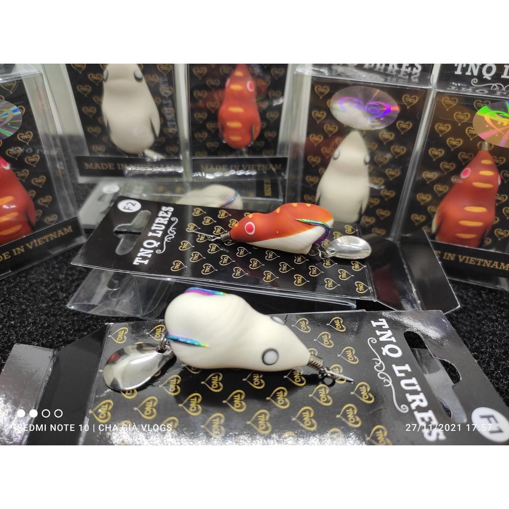 Mồi Lure Nhái Hơi TNQ CHUYÊN SĂN LÓC SỘP CHUỐI HOA SIÊU NHẠY: T1 VÀ T3---F1 VÀ F2