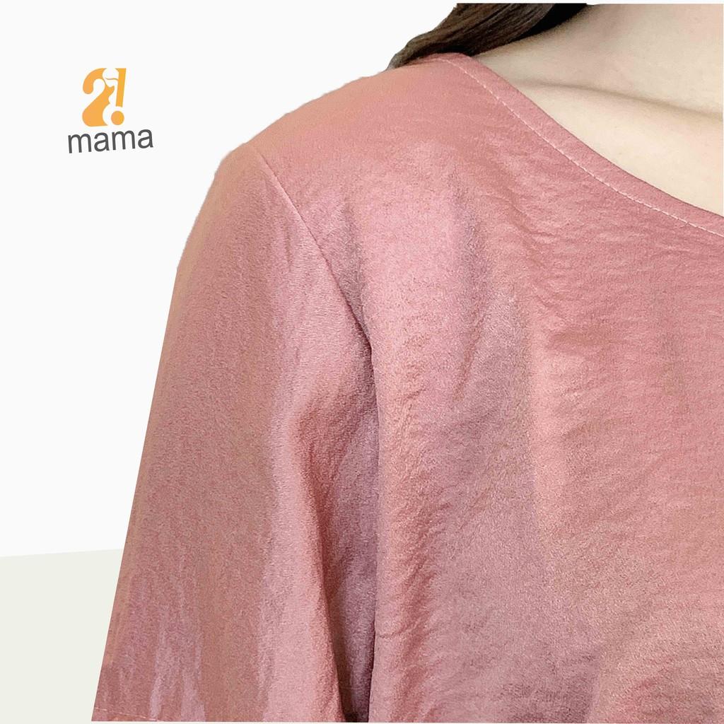Đầm váy bầu dự tiệc 2MAMA thời trang thiết kế cao cấp dáng suông V20