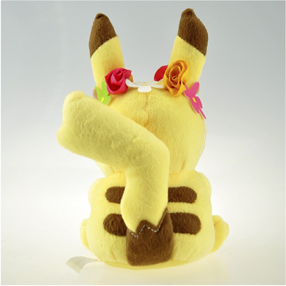 GẤU BÔNG POKEMON CHUỘT ĐIỆN PIKACHU BÉ GÁI ĐUÔI SẤM SÉT 20CM