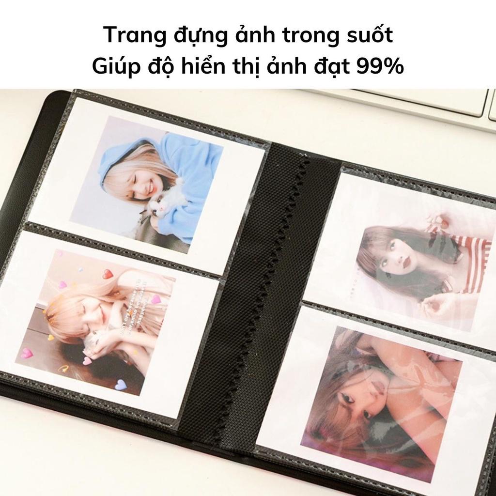 Album ảnh 6x9 mini bìa da sắc màu đựng 64 ảnh và 1 ảnh bìa binder đựng card, lomocard quà tặng Tú Vy Studio