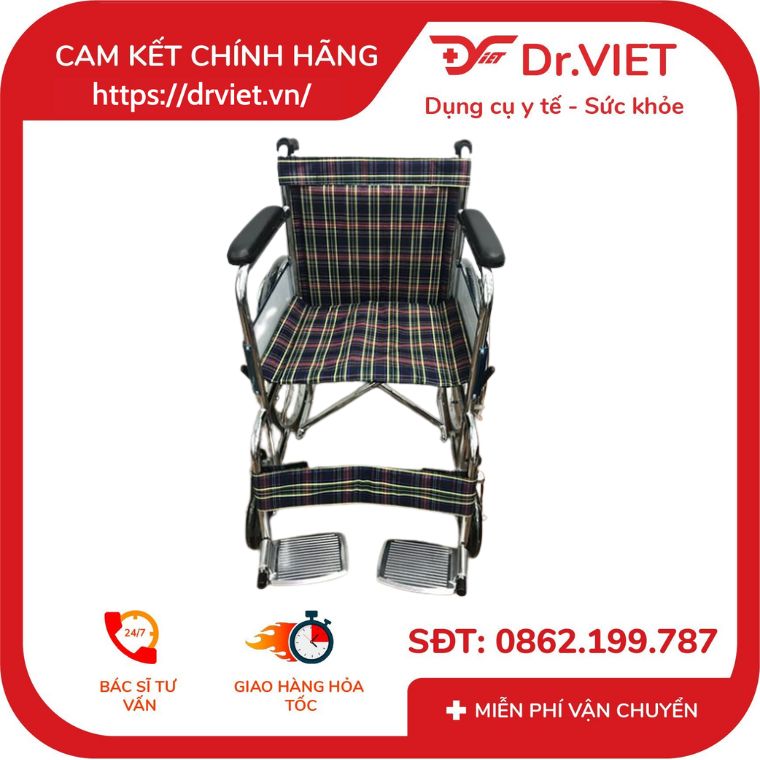 Xe lăn tay LUCASS X-97 thắng tay - tay phù hợp cho người già, người bệnh, người khuyết tật - X97