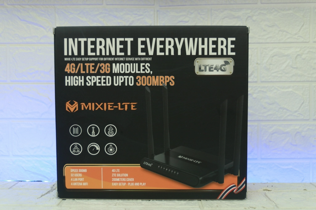 BỘ PHÁT 4G WIFI MIXIE LTE 4G - 4 ANTEN - 4 CỔNG LAN HỖ TRỢ LÊN ĐẾN 32 THIẾT BỊ