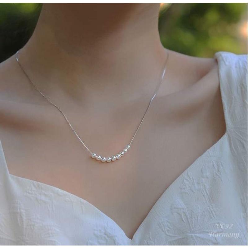 Dây chuyền bạc đính ngọc  YN JEWELRY