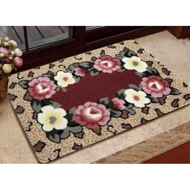 Thảm hoa 3D hàng dầy sang chảnh 40 x60 cm GDTH