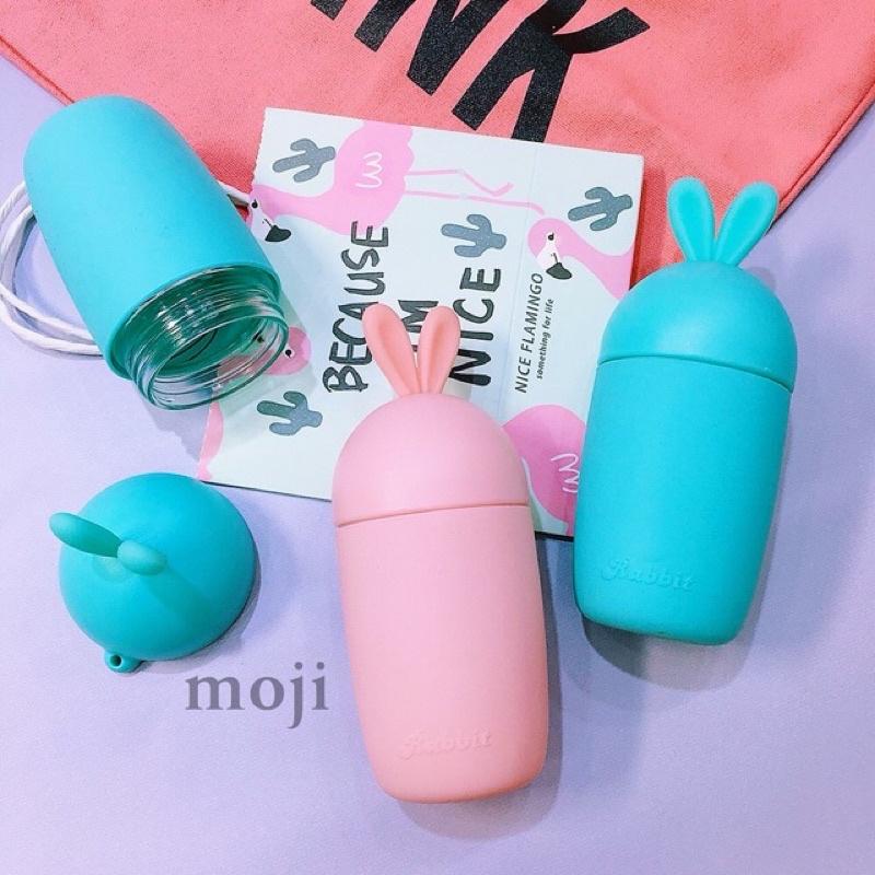 Bình nước giữ nhiệt tốt hình cà rốt và tai thỏ kiểu dáng gọn nhẹ