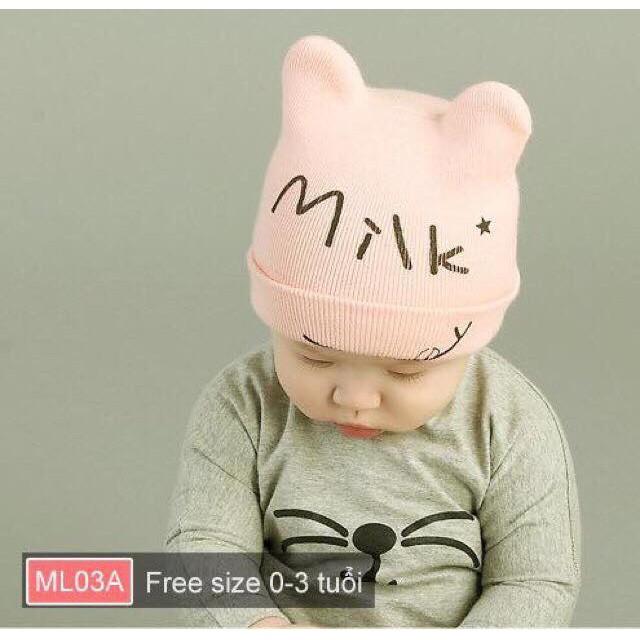 Mũ len milk cho bé
