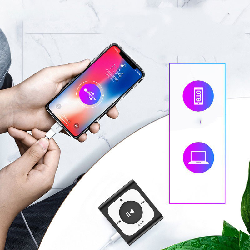 Ruizu X66 (16GB; 8GB;4GB) - Máy Nghe Nhạc Thể Thao Nhỏ Gọn, Có Bluetooth (Tặng Tai Nghe Nhạc) - Hàng Chính Hãng