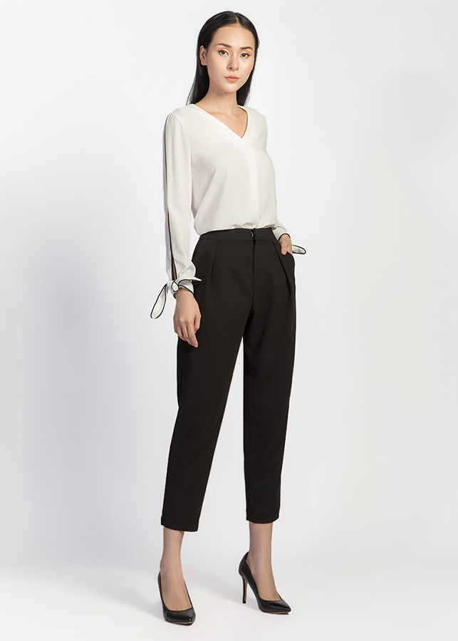 Quần Baggy Lật Li De Leah - Đen