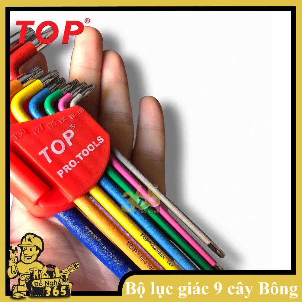 BỘ LỤC GIÁC 9 CÂY BÔNG MÀU TOP