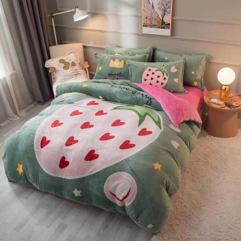 Sét Nỉ Nhung 5D 4 Món Mẫu Siêu Cute -PP