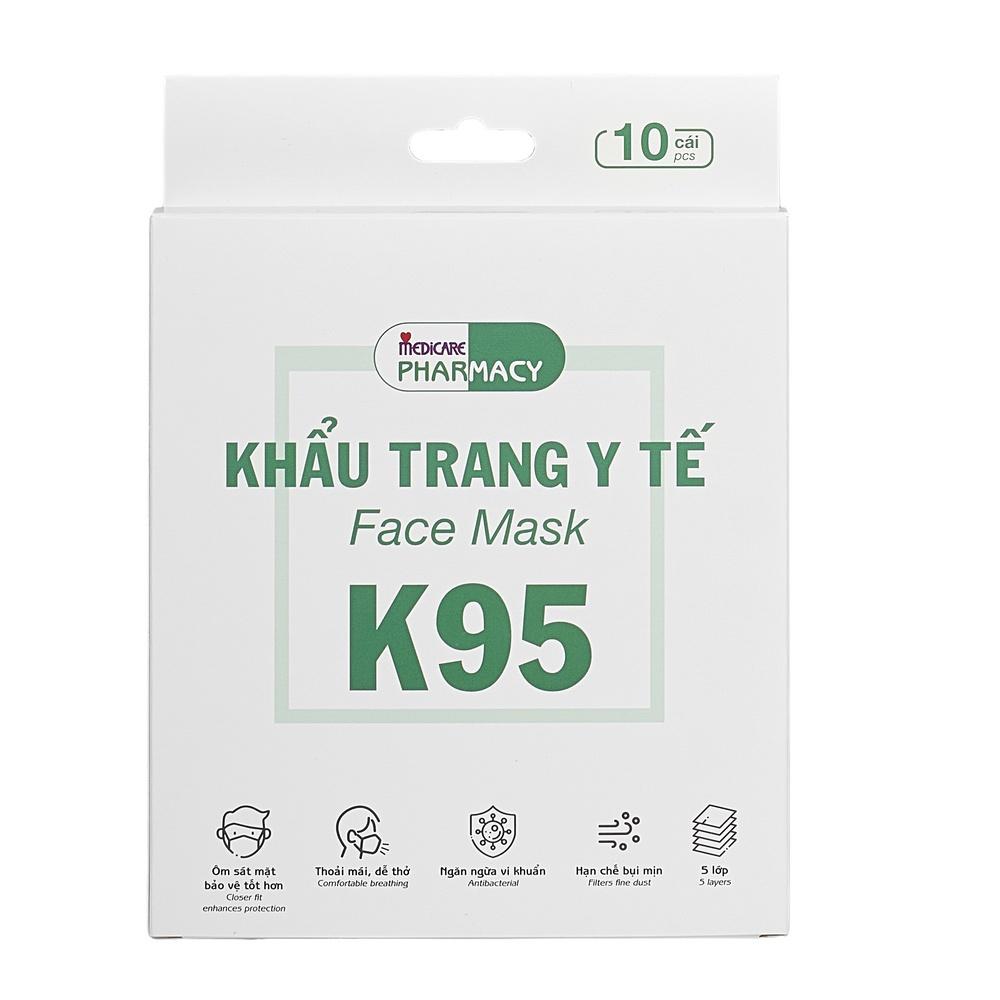 0131374 Khẩu trang y tế MEDiCARE PHARMACY K95 10c