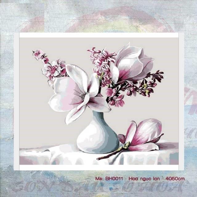 Tranh sơn dầu số hóa mã BH0011 size 40x50 đã căng khung và đầy đủ phụ kiện