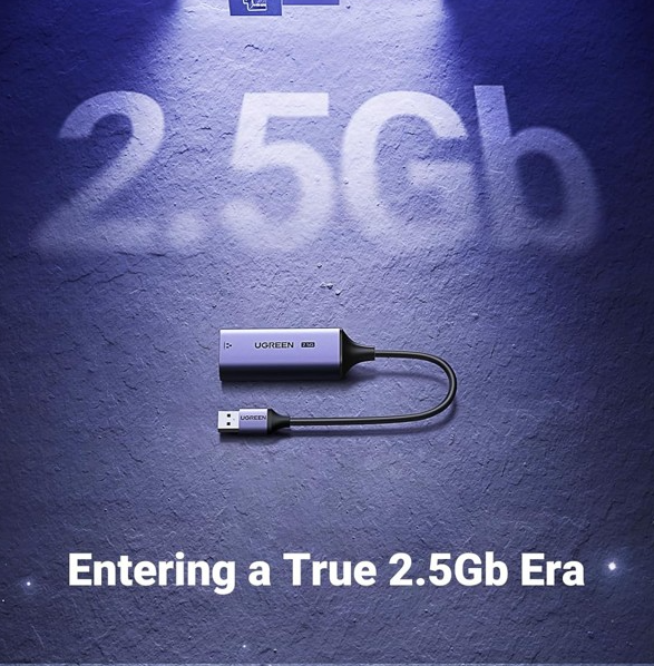 Cáp chuyển đổi USB-A 3.0 sang RJ45 2.5 Gigabit Ugreen 25051 - Hàng chính hãng